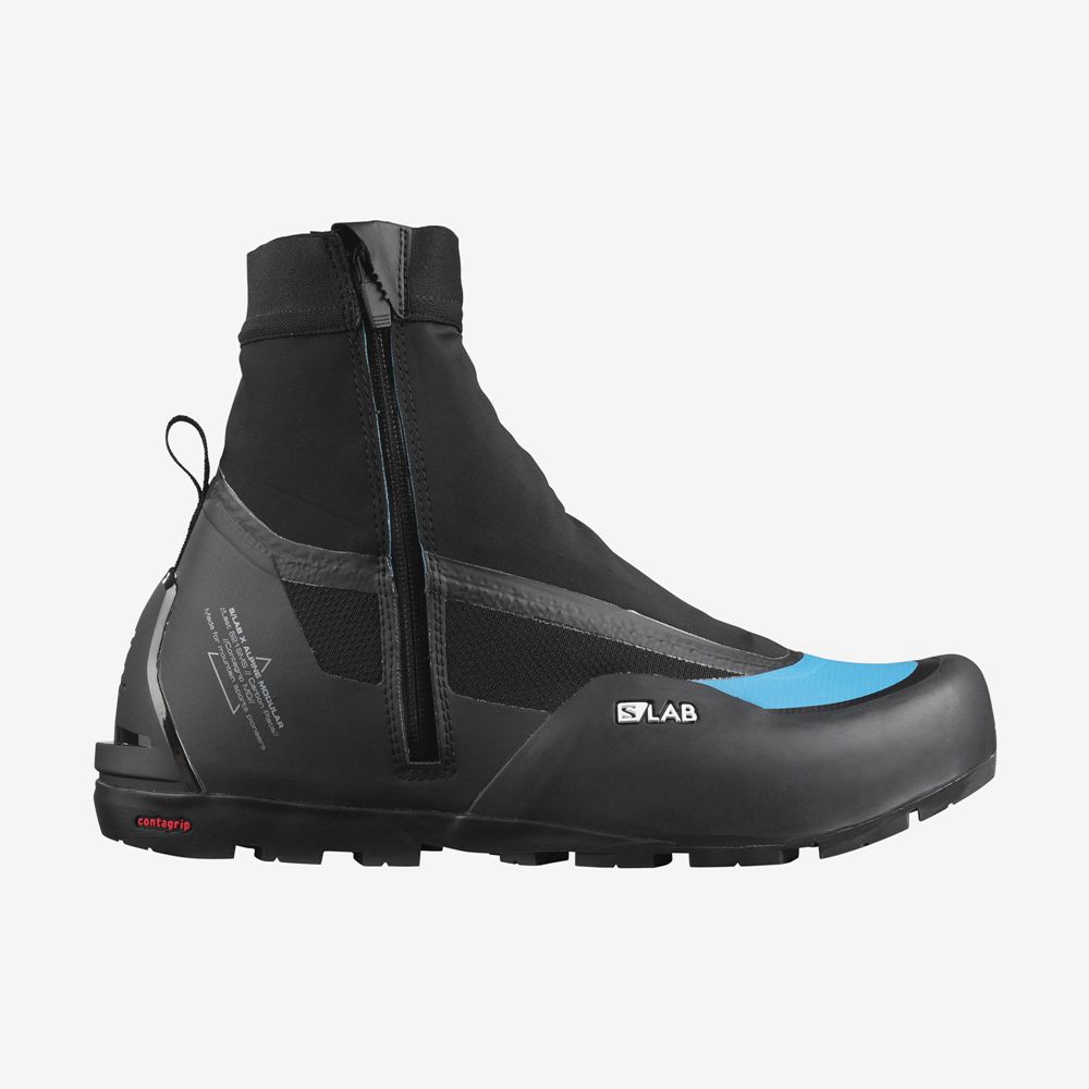 SALOMON UK S/LAB X ALPINE MODULAR - Mens Trail Running Shoes Black,PLGJ95287
